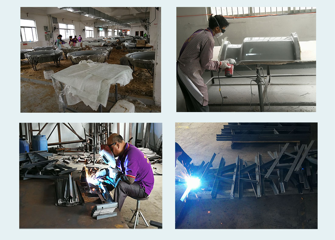 员工正在出产功课